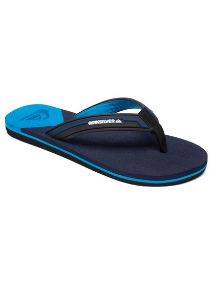 quiksilver, Сланцы Molokai New Wave Deluxe, BLACK/BLUE/BLUE (xkbb) MOLOKAI NEW WAVE DELUXE YOUTH AQBL100202