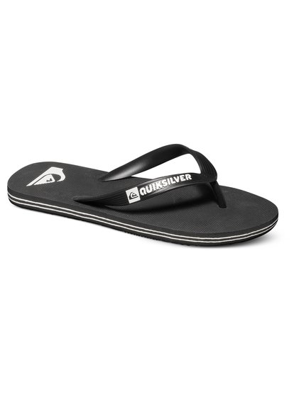 quiksilver, Сланцы Molokai, BLACK/BLACK/WHITE (xkkw) MOLOKAI YOUTH AQBL100277
