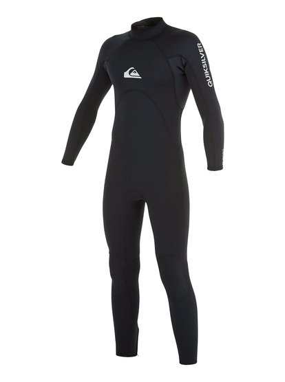 quiksilver, Гидрокостюм со спинной молнией для мальчиков Syncro Base 3/2mm, BLACK (kvd0) Syncro Base 3/2mm - Back Zip Wetsuit AQBW103033