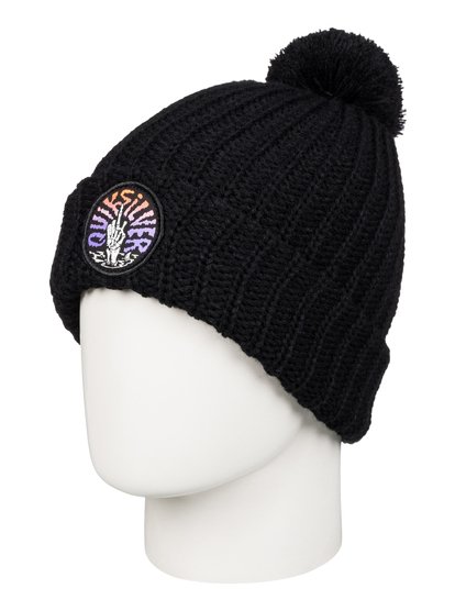 quiksilver, Шапка с помпоном Roudy, BLACK (kvj0) Roudy - Bobble Hat AQYHA03566