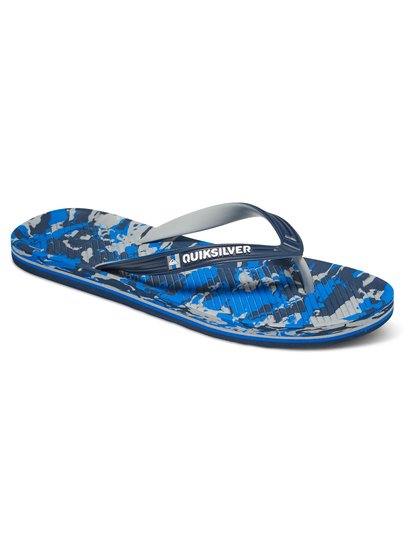 quiksilver, Мужские сланцы Haleiwa Print, BLUE/GREY/BLUE (xbsb) Haleiwa Print - Flip-Flops AQYL100052