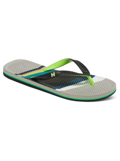 quiksilver, Мужские сланцы Haleiwa Print, BLACK/GREY/GREEN (xksg) Haleiwa Print - Flip-Flops AQYL100052