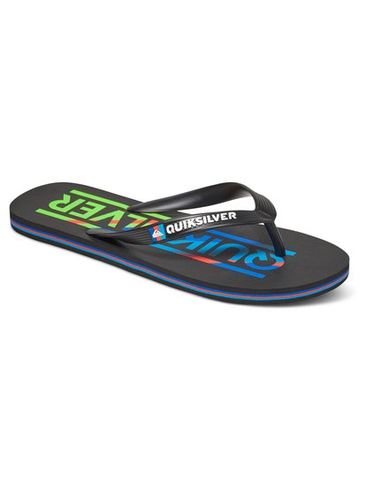 quiksilver, Сланцы Molokai Wordmark, BLACK/BLUE/RED (xkbr) Molokai Wordmark - Flip-Flops AQYL100232