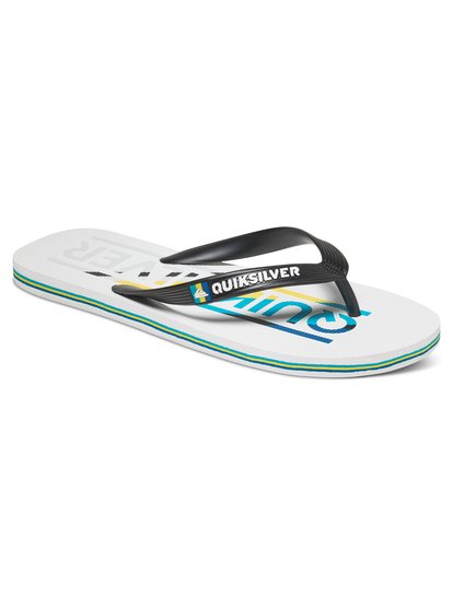 quiksilver, Сланцы Molokai Wordmark, BLACK/WHITE/BLUE (xkwb) Molokai Wordmark - Flip-Flops AQYL100232