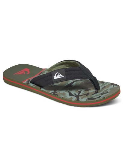 quiksilver, Мужские сланцы Molokai Layback, BLACK/RED/GREEN (xkrg) Molokai Layback - Flip-Flops AQYL100236