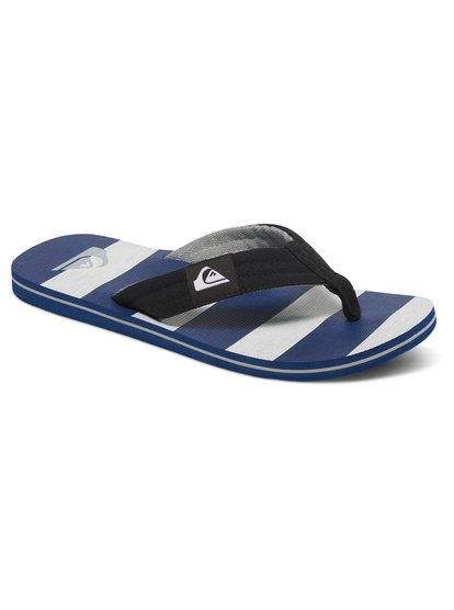 quiksilver, Мужские сланцы Molokai Layback, BLACK/GREY/BLUE (xksb) Molokai Layback - Flip-Flops AQYL100236