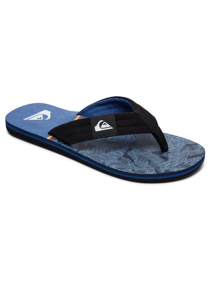 quiksilver, Сланцы Molokai Layback, BLACK/BLUE/BLUE (xkbb) MOLOKAI LAYBACK AQYL100560