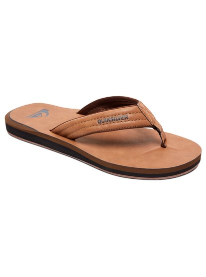 quiksilver, Сланцы Carver Nubuck, TAN - SOLID (tkd0) CARVER NUBUCK AQYL100623