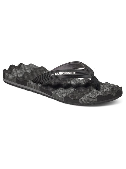 quiksilver, Сланцы Massage, BLACK/GREY/BLACK (xksk) MASSAGE AQYL100637