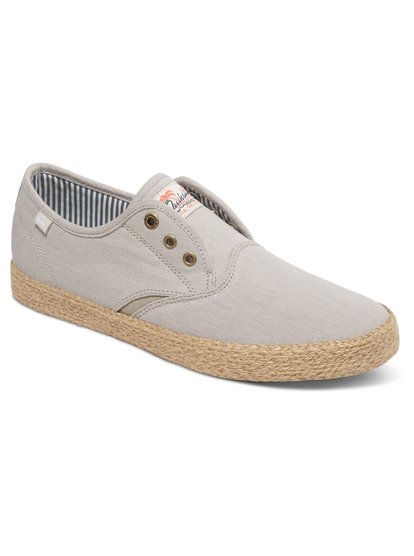 quiksilver, Слипоны на шнуровке Shorebreak Deluxe, TAN - SOLID (tkd0) Shorebreak Deluxe - Laceable Slip-On Shoes AQYS300054