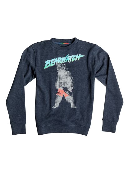 quiksilver, Детский свитшот Crew Bear Watch, NAVY BLAZER HEATHER (byjh) Crew Bear Watch - Sweatshirt EQBFT03187