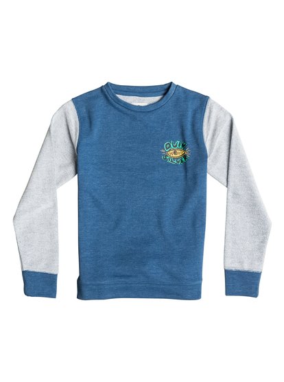 quiksilver, Детский свитшот Visions Reverse Crew, DARK DENIM (brq0) Visions Reverse Crew - Sweatshirt EQBFT03193