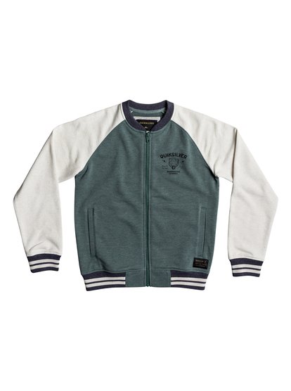 quiksilver, Куртка Janapaz Zip, MALLARD GREEN HEATHER (gqnh) JANAPAZ ZIP BOMBER YOUTH EQBFT03418