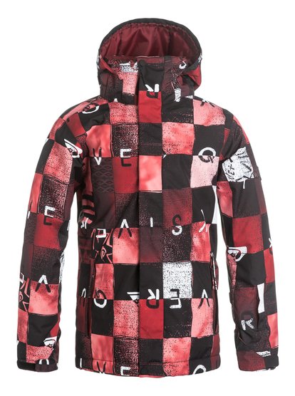 quiksilver, Сноубордическая куртка Mission Printed, CHAKALAPAKI POMEGRANATE (rzg9) Mission Printed - Snow Jacket EQBTJ03037