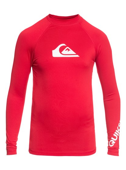 quiksilver, Гидрофутболка с длинным рукавом All Time UPF 50, QUIK RED (rqr0) All Time - Long Sleeve UPF 50 Rash Vest EQBWR03047