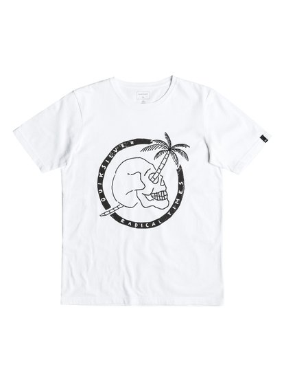 quiksilver, Футболка Classic Palm Skull, WHITE (wbb0) Classic Palm Skull - T-Shirt EQBZT03477