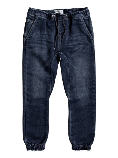 quiksilver, Джинсовые джоггеры Fonic Hash Blue, HASH BLUE (bpyw) Fonic Hash Blue - Slim Fit Denim Joggers EQKDP03067