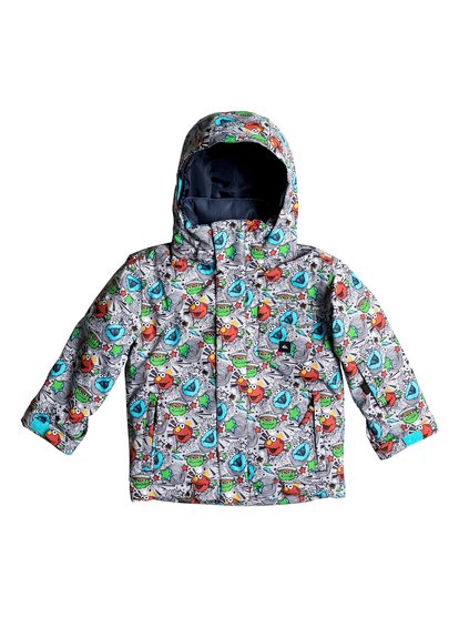 quiksilver, Сноубордическая куртка Little Mission, SESAME STREET OSCAR (glq9) Little Mission - Snow Jacket EQKTJ03004
