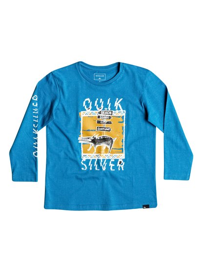 quiksilver, Футболка с длинным рукавом Classic Never Lost, VALLARTA BLUE (byh0) Classic Never Lost - Long Sleeve T-shirt EQKZT03085