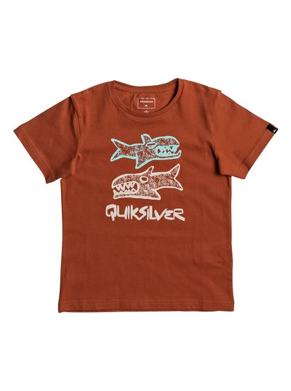 quiksilver, Футболка Classic Double Fish, ROOIBOS TEA (rzb0) Classic Double Fish - T-Shirt EQKZT03124
