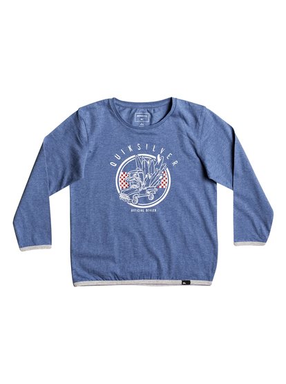 quiksilver, Лонгслив Classic Official Deal, TURKISH SEA HEATHER (bqsh) Classic Official Deal - Long Sleeve T-Shirt EQKZT03126
