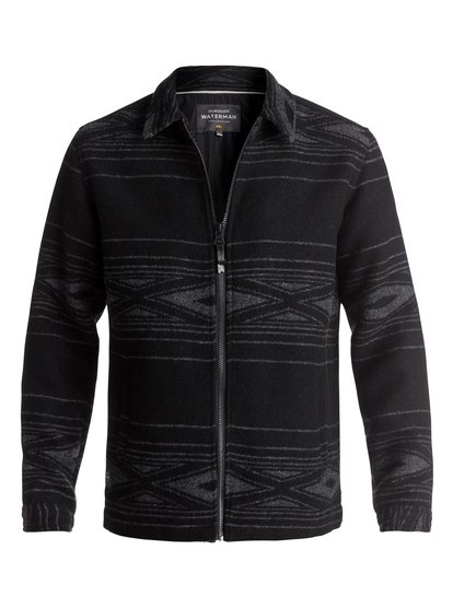 quiksilver, Куртка Waterman Salina Cruz, BLACK SALINA CRUZ (kvj6) Waterman Salina Cruz - Zip-Up Wool Jacket EQMJK03002