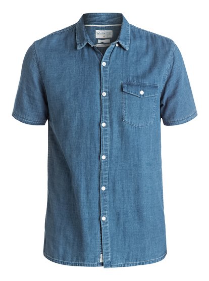 quiksilver, Рубашка с коротким рукавом Riveez, USED BLUE (brqw) Waterman Riveez - Short Sleeve Shirt EQMWT03005