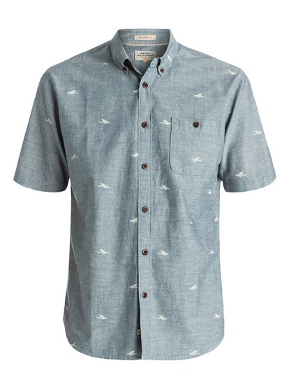 quiksilver, Рубашка с коротким рукавом Post Surf, MAJOR BLUE (bsm0) Waterman Post Surf - Short Sleeve Shirt EQMWT03011