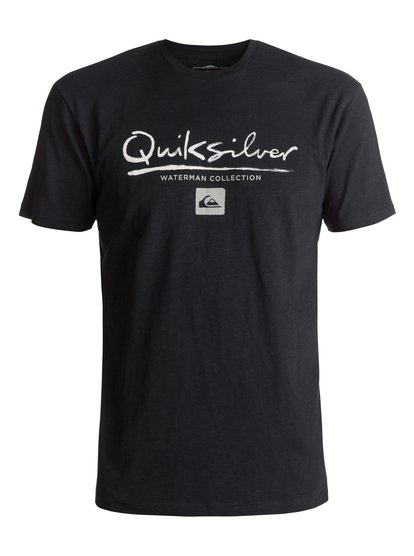 quiksilver, Футболка Waterman Gut Check, BLACK (kvj0) Waterman Gut Check - T-Shirt EQMZT03040