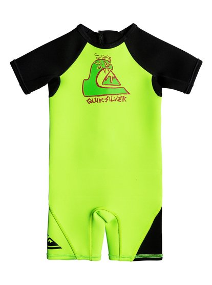 quiksilver, Короткий гидрокостюм на спинной молнии для мальчиков (2-7 лет) Syncro 1.5mm, GREEN FLASH (gjs0) Syncro - Back Zip Springsuit EQTW503000