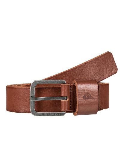 quiksilver, Кожаный ремень Slimelt, BONE BROWN (cmt0) Slimelt - Leather Belt EQYAA03553