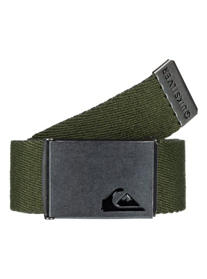 quiksilver, Двухсторонний ремень The Jam, RIFLE GREEN (gsq0) The Jam - Reversible Webbing Belt EQYAA03560