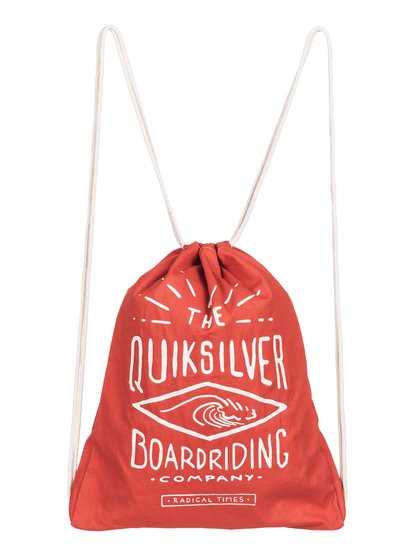 quiksilver, Рюкзак на утяжках Acai Cotton, BURNT SIENNA (nmh0) Acai Cotton - Drawstring Backpack EQYBP03333