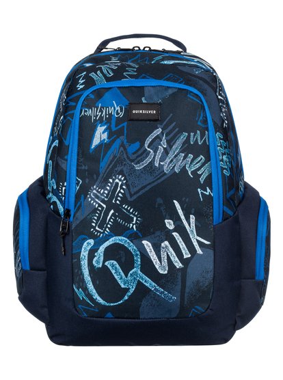 quiksilver, Рюкзак среднего размера Schoolie 25L, DARK DENIM THUNDERBOLTS (brq8) Schoolie 25L - Medium Backpack EQYBP03418