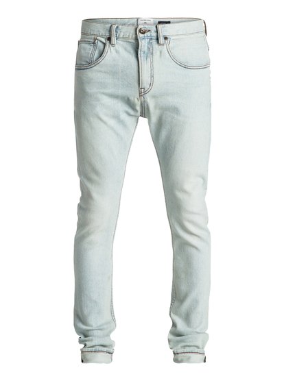 quiksilver, Джинсы-скинни Low Bridge Bleached, BLEACHED SURF (bejw) Low Bridge Bleached - Skinny Jeans EQYDP03306