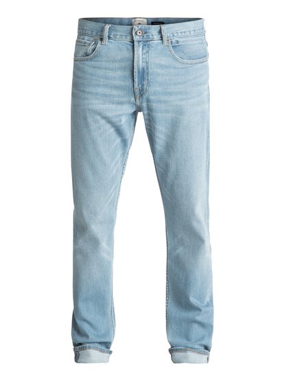 quiksilver, Прямые джинсы Revolver Foam Blue, FOAM BLUE (bfgw) Revolver Foam Blue - Straight Fit Jeans EQYDP03343