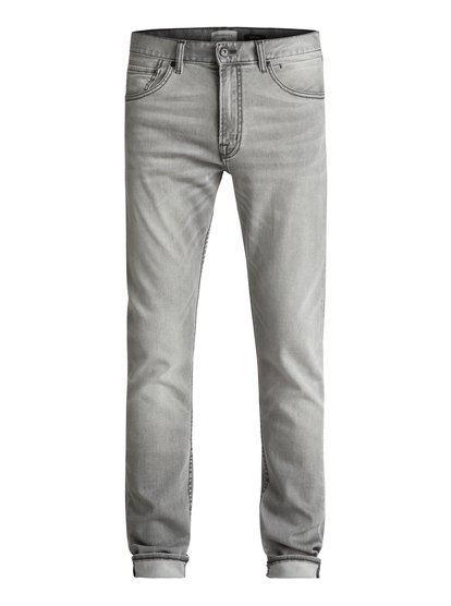 quiksilver, Узкие джинсы Distorsion Iron, IRON (kzmw) Distorsion Iron - Slim Fit Jeans EQYDP03351