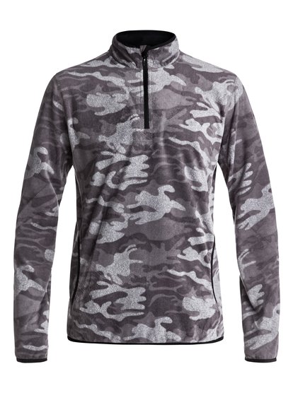quiksilver, Aker - Half-Zip Technical Fleece, BLACK GREY CAMOKAZI (kvj9) Aker - Half-Zip Technical Fleece EQYFT03629