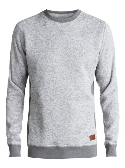 quiksilver, Флисовый свитшот Keller, LIGHT GREY HEATHER (sgrh) Keller - Polar Fleece Sweatshirt EQYFT03659