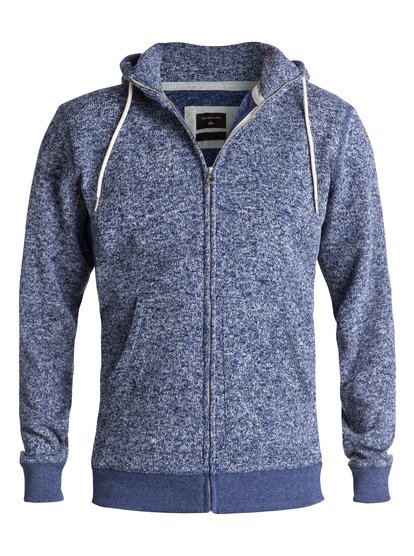 quiksilver, Флисовая худи Keller, MEDIEVAL BLUE HEATHER (bteh) Keller - Zip-Up Polar Fleece Hoodie EQYFT03661