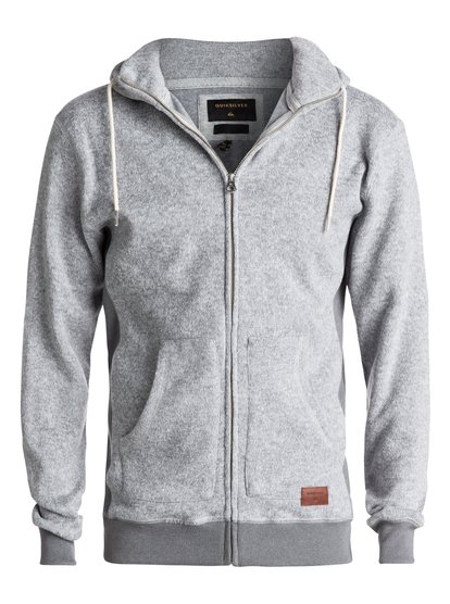 quiksilver, Флисовая худи Keller, LIGHT GREY HEATHER (sgrh) Keller - Zip-Up Polar Fleece Hoodie EQYFT03661