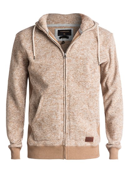 quiksilver, Флисовая худи Keller, OATMEAL HEATHER (wcdh) Keller - Zip-Up Polar Fleece Hoodie EQYFT03661