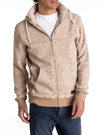 quiksilver, Флисовая худи Keller, OATMEAL HEATHER (wcdh) Keller - Zip-Up Polar Fleece Hoodie EQYFT03661