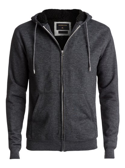 quiksilver, Толстовка на молнии Everyday Sherpa, DARK GREY HEATHER (ktfh) Everyday Sherpa - Zip-Up Hoodie EQYFT03695