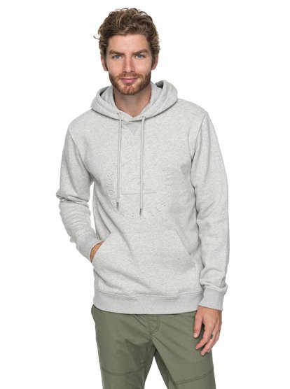 quiksilver, Худи Hood Embossed, LIGHT GREY HEATHER (sgrh) HOOD EMBOSSED EQYFT03793