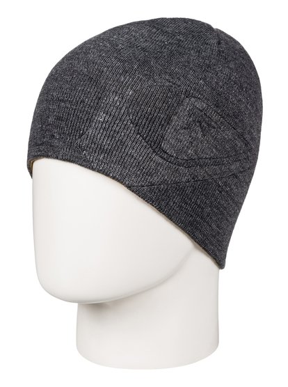 quiksilver, M&W - Reversible Beanie, BLACK HEATHER (kvjh) M&W - Reversible Beanie EQYHA03070