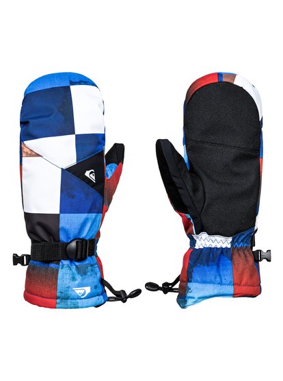 quiksilver, Сноубордические варежки Mission, BLUE RED ICEY CHECK (nms6) Mission - Snowboard/Ski Mittens EQYHN03078