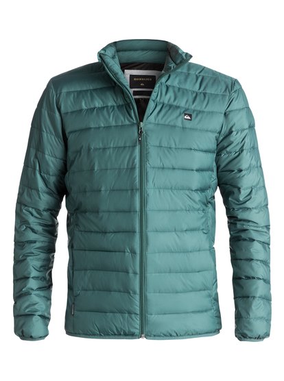 quiksilver, Утепленная куртка Scaly Full, SILVER PINE (gpa0) Scaly Full - Water-Repellent Puffer Jacket EQYJK03342
