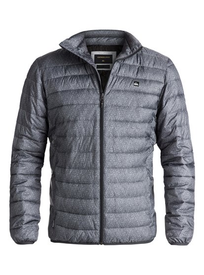 quiksilver, Утепленная куртка Scaly Full, DARK GREY HEATHER SCALY (kyh6) Scaly Full - Water-Repellent Puffer Jacket EQYJK03342