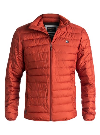 quiksilver, Утепленная куртка Scaly Full, ROOIBOS TEA (rzb0) Scaly Full - Water-Repellent Puffer Jacket EQYJK03342